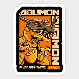 Agumon Friendship Art Sticker